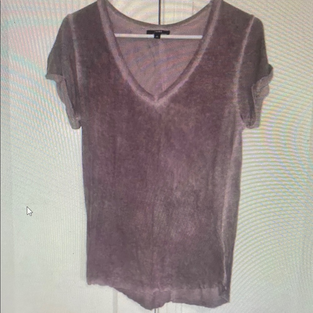 Women's V-Neck Purple Top